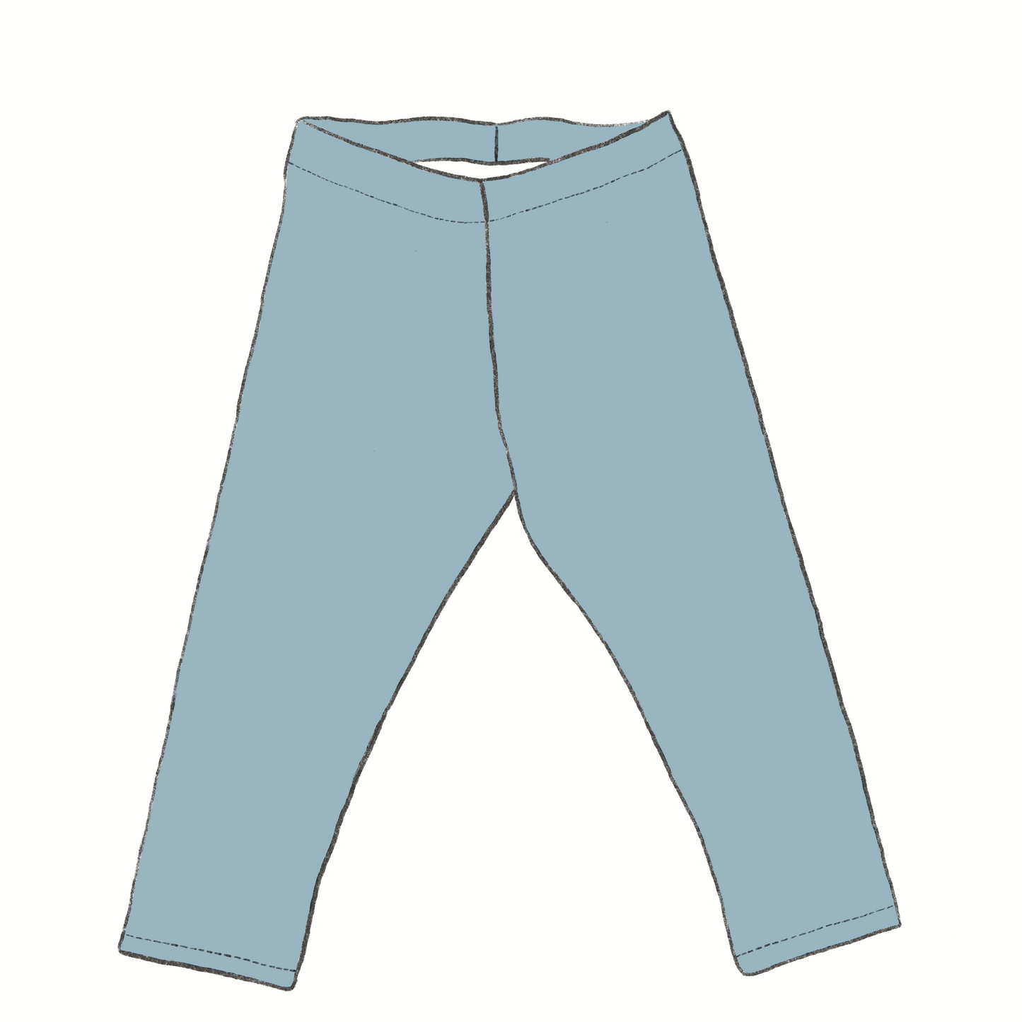 Leggings (Regular & With Suspenders) - Dusty Blue