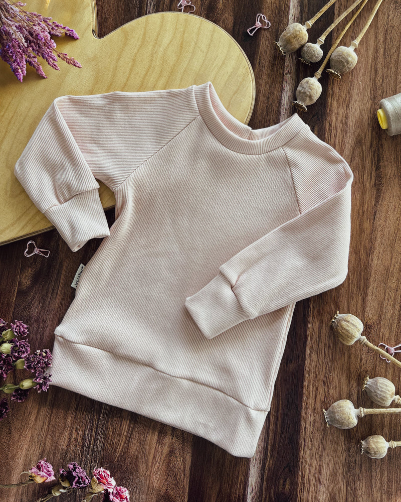 Raglan Sweatshirt - Powder Pink (86/92)