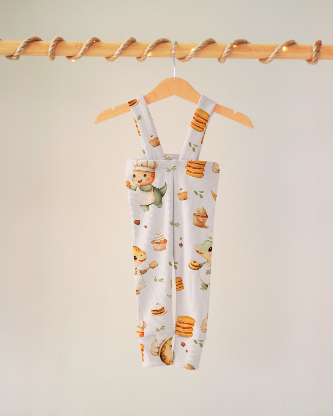 Leggings med seler (Elastisk midje) - Dino Bakers