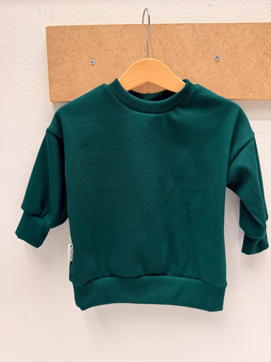 Oversized Sweatshirt - Bottle Green