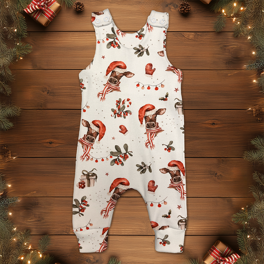 Romper - Festive Cows