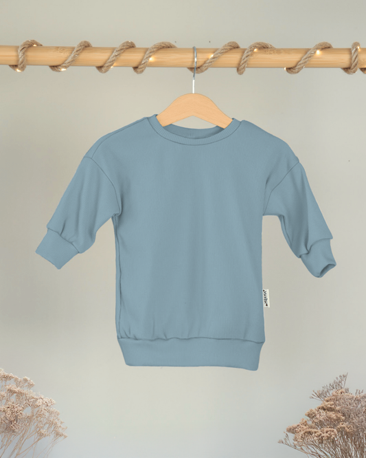 Oversized Sweatshirt - Dusty Blue